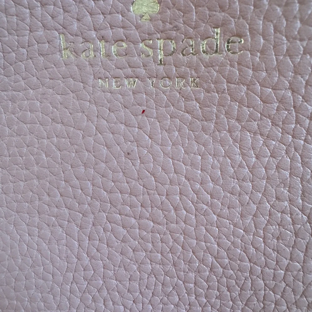 NEW KATE SPADE Leather Blush Pink Southport Ave Hanna Crossbody Bag zip closure - Picture 7 of 11